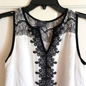 Market & Spruce | Lace detail blouse
